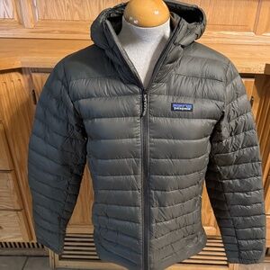 Patagonia Men's Down Sweater Hoodie Small M's Pine Needle Green 84702PNGR